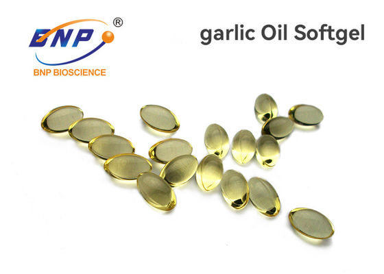 Bổ sung ODM OEM Oval Softgel Garlic Oil Concentrate 1500mg