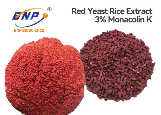 Gạo men đỏ HPLC với Monacolin K 3% Citrinin miễn phí chống Cholesterol