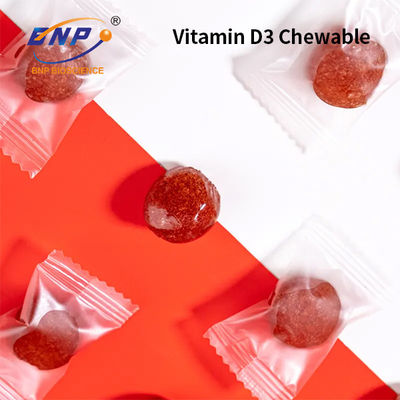 Hương vị tự nhiên Bổ sung Vitamin D3 Kẹo dẻo có thể nhai được Canxi